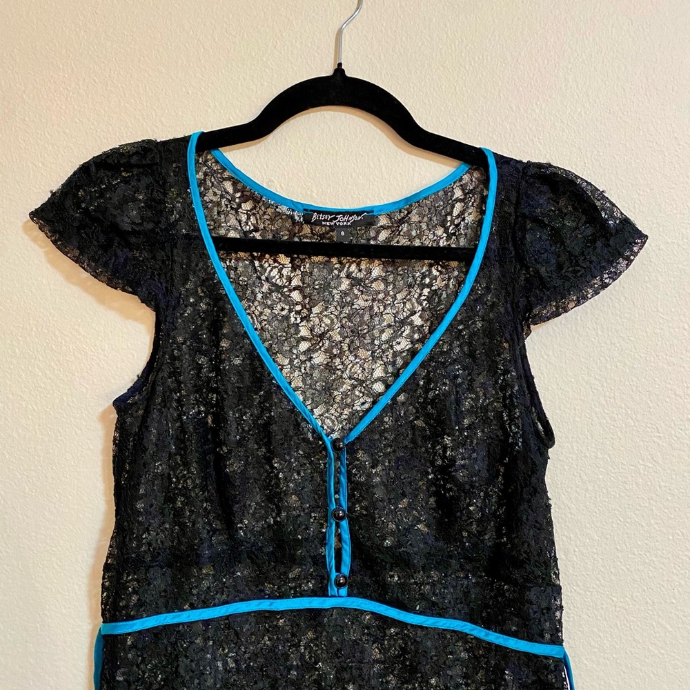 Betsey Johnson New York / black label lace dress
